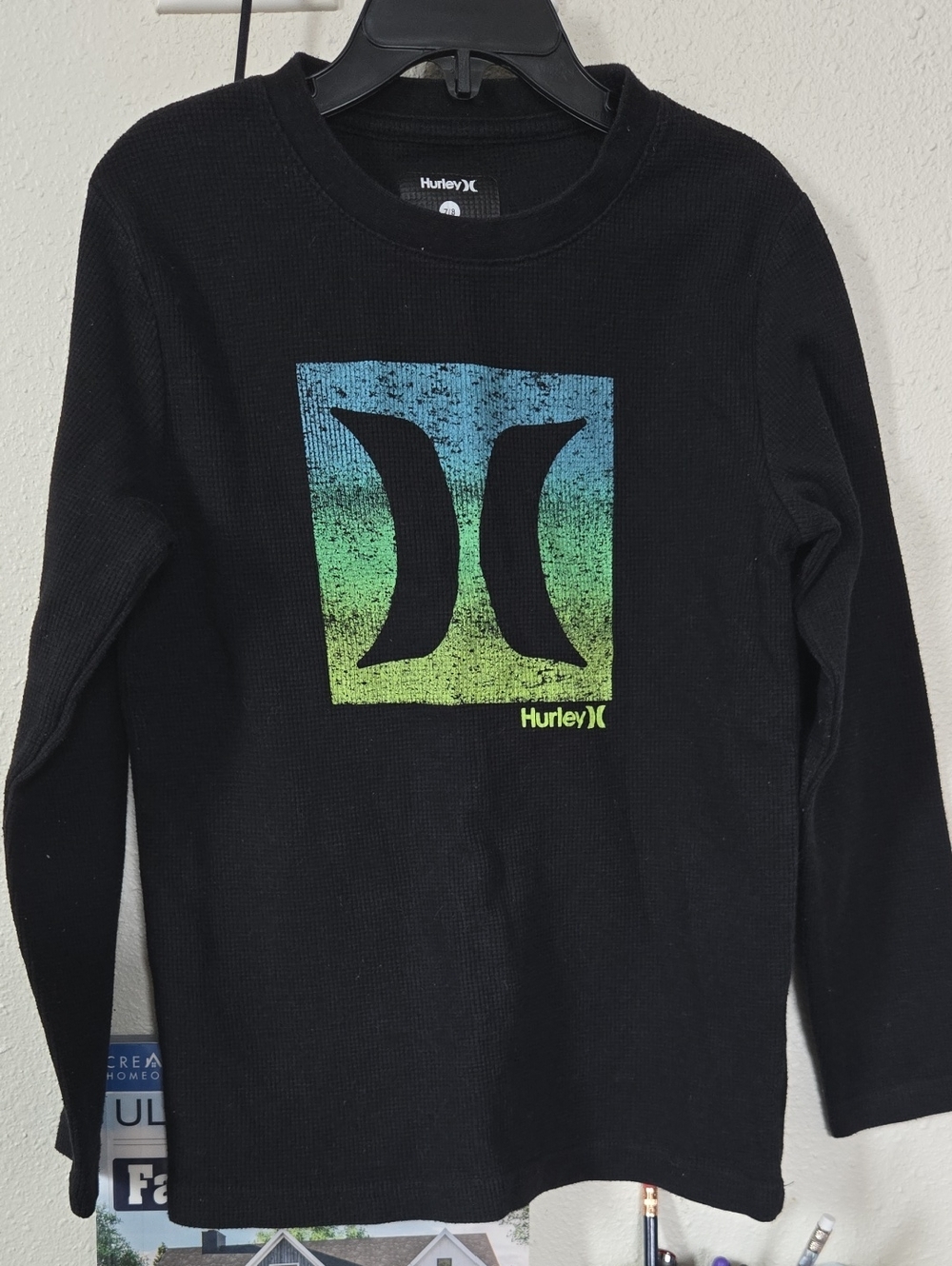 Hurley Black Long-Sleeve Tee